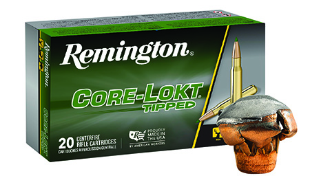 Remington 243 Winchester Core-Lokt Tipped 95gr Polymer Tip Hunting Rifle Ammunition 20 Rounds