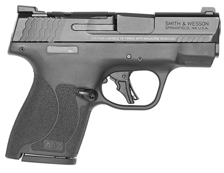 Smith & Wesson M&P9 Shield Plus 9mm Luger, 10+1, 3.10" Matte Black Frame with Textured Grip, Black Armornite Stainless Steel Slide with Optics Cut, Tritium Night Sights (No Thumb Safety)
