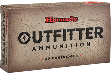 Hornady 300 RUM Outfitter 180gr Copper Alloy Expanding Ammo – 20 Rounds Box, 10 Rounds Case