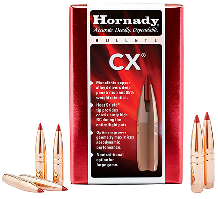 Hornady 30738 CX 30 Cal 190 gr Copper Solid 50 Per Box/ 25 Case 3 Hornady 30738 CX 30 Cal 190 gr Copper Solid 50 Per Box/ 25 Case
