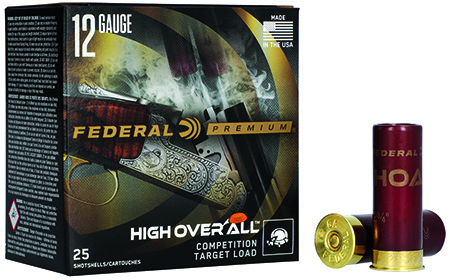 Federal Premium High Over All 12 Gauge 2.75" 1oz 8 Shot Shotgun Shells 25 Rounds Per Box