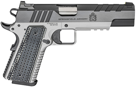 Springfield Armory 1911 Emissary 9mm Luger with 5" Barrel and 9+1 Capacity (Stainless Steel Frame)