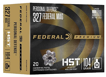Federal Premium Personal Defense .327 Federal Mag 104gr JHP Ammunition 20 Rounds