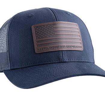 Magpul Standard Trucker Hat Navy Adjustable Snapback One Size Fits All Structured Leather Patch