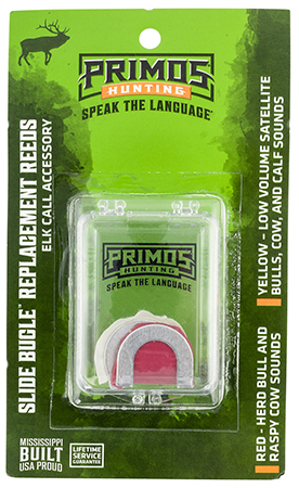 Primos PS932MC Slide Bugle Game Call Diaphragm Red/Yellow 2-Pack