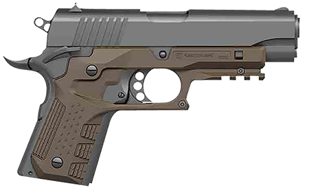GLOCK 19 Gen3 9mm Luger Polymer Frame Semi-Auto Pistol Tan Recover Tactical Compact 1911 Grip & Rail System