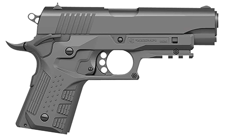 Recover Tactical CC3C-04 Grip & Rail System  Gray Polymer Picatinny for Compact 1911