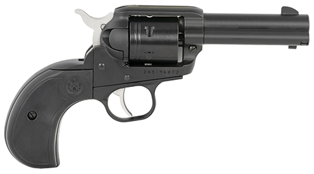 Ruger Wrangler 22 LR, 6-Round, 3.75" Barrel, Black Cerakote, Birdshead Synthetic Grip, Transfer Bar Safety