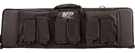 M&P Accessories 110025 Pro Tac Gun Case 42" Black Nylon w/ Full Length External Pocket & 6 Magazine Pouches