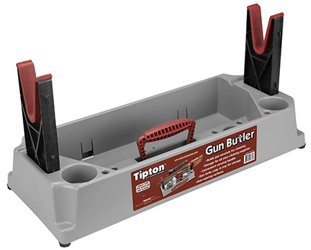 TIPTON Gun Butler Rifle & Shotgun Cleaning Vise Gray Red Plastic 3 TIPTON Gun Butler Rifle & Shotgun Cleaning Vise Gray Red Plastic