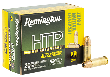 Remington 30 Super Carry 100gr Hollow Point Ammunition 20 Rounds Per Box