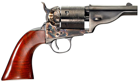 Taylor & Company Hickok Open-Top 38 Special Revolver 3.50" Barrel 6-Round Blued Steel Walnut Grip