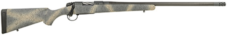 Bergara B-14 Ridge Carbon Wilderness Rifle 6.5 PRC 24" Carbon Fiber Barrel Gray Cerakote Steel Receiver Woodland Camo Fixed Stock