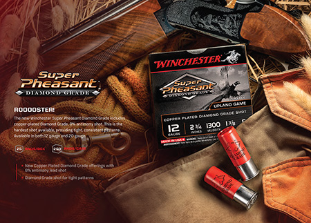 Winchester Super Pheasant Diamond Grade 12 Gauge 2.75" 1 3/8oz 5 Shot Shotgun Ammunition 25 Rounds