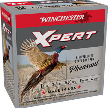 Winchester Xpert Pheasant Lead Free High Velocity 12 Gauge 2.75" 1-1/8 oz 4 Shot Shotgun Ammunition 25 Rounds