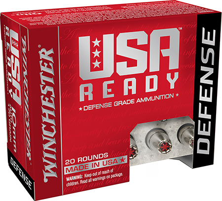 Winchester USA Ready 10mm Auto 170gr Hex Vent Hollow Point 20 Rounds 3 Winchester USA Ready 10mm Auto 170gr Hex Vent Hollow Point 20 Rounds