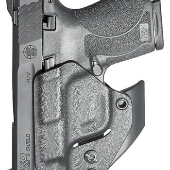 S&W M&P Shield 2.0 9mm/40 S&W/Shield Plus/Shield 1.0 9mm/40 Ambidextrous IWB Holster - Mission First Tactical Minimalist Polymer Belt Clip Holster Black