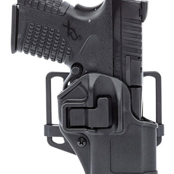 Blackhawk 410576BKR Serpa CQC  OWB Size 76 Black Polymer Belt Loop/Paddle Compatible w/ Glock 48 w/wo Rail Right Hand