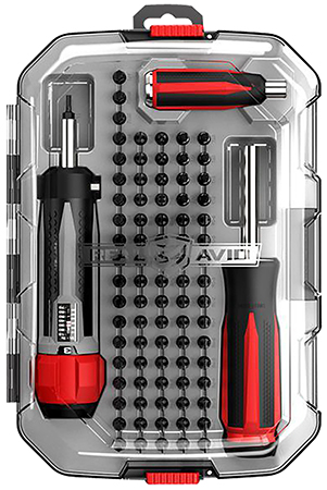 Real Avid AVSTDMS Smart-Torq & Driver Master Set Black Oxide Universal Firearm 83 Pieces