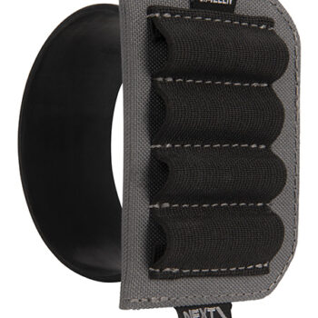 Allen Next Shot Rifle Cartridge Carrier - 8208 Multi-Caliber 4 Round Capacity Black Silicone Band Buttstock Mount