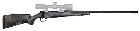 Fierce Firearms CT Rage 6.5 PRC Rifle - 24" Carbon Fiber Barrel, 3+1 Capacity, Black Cerakote, Blackout Camo Fixed Stock