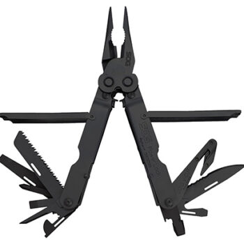 S.O.G SOG-B63N-CP Powerlock V-Cutter Black Oxide 420 Stainless Steel 7" Long Features 18 Tools w/Sheath