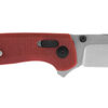 S.O.G SOGTM1023CP Terminus XR 2.95" Folding Clip Point Plain Stonewashed D2 Steel Blade Crimson Textured G10 Handle Includes Pocket Clip 1 145068