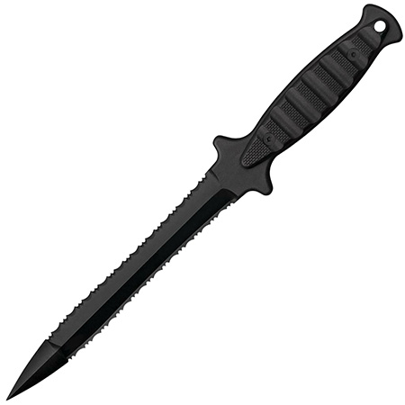 Cold Steel CS-92FMA FGX Wasp 7-Inch Fixed Blade Knife Serrated Black Griv-Ex Blade and Handle