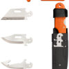 Cold Steel Hunter Fixed Blade Knife 2.5" 420J2 Stainless Steel Bowie/Gut Hook/Plain/Serrated Satin Blade Orange ABS Handle 1 145354