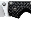 Cold Steel CS29AB Voyager Large 4" Folding Plain Drop Point Stone Washed AUS 10A Steel Blade/Black Textured Griv-Ex Handle 2 145362