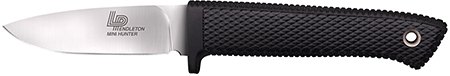 Cold Steel CS-36LPMF Pendleton Mini Hunter 3" Fixed Plain Stone Washed American CPM 3V High Carbon Steel Blade/Black Textured Kray-Ex Handle Includes Sheath