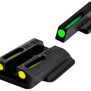 TruGlo TFO Sight Set for Ruger LC9/9S/380 Green Tritium Fiber Optic Front Yellow Rear