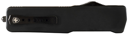 Templar Knife LABR321 Premium Lightweight Large 3.50" OTF Drop Point Plain Black Oxide Stonewashed Powdered D2 Steel Blade/5.25" Black Rubber/Aluminum Handle