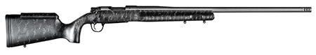 Christensen Arms Mesa Long Range 6.5 PRC, 26" Threaded Barrel, Tungsten Gray Cerakote, Black with Gray Webbing Stock