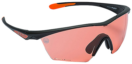 Beretta USA OC031A2354039FUNI Clash Shooting Glasses Scarlet Lens Black with Orange Accents Frame 3 Beretta USA OC031A2354039FUNI Clash Shooting Glasses Scarlet Lens Black with Orange Accents Frame