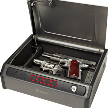 Hornady 97436 Rapid Safe  RFID Access Code Key Entry Gray Steel Holds 2 Handguns