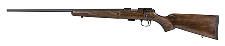 CZ 457 American 22 LR Rifle 5+1 Rounds 24" Barrel Black Nitride Steel Receiver Turkish Walnut Stock Left-Hand