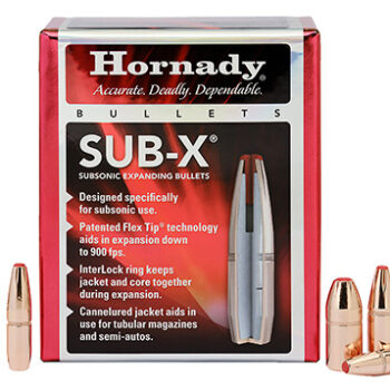 Hornady 45052 Sub-X  45 Cal 410 gr Subsonic eXpanding 50 Per Box/ 15 Case