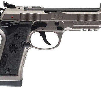 Beretta 92X PCO 9mm, Full-Size Frame, 4.9" Black Barrel, 15+1 Capacity, Gray Nistan Optic-Ready Serrated Slide & Frame with Beavertail, Picatinny Rail