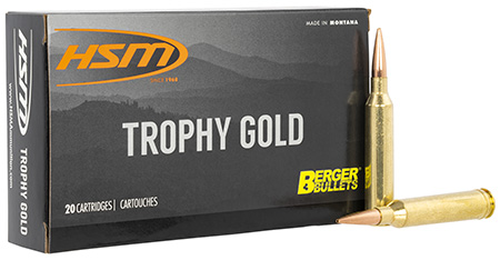HSM Trophy Gold 6.5x284 Norma 130 gr Berger VLD Match - 20 Rounds