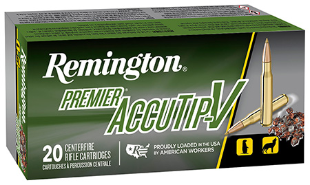 Remington Premier AccuTip V 224 Valkyrie 60gr Boattail Ammunition 20 Rounds per Box