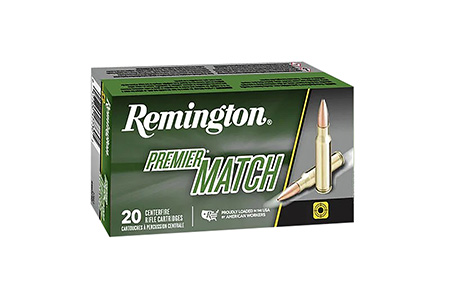 Remington 260 Remington Premier Match 140gr Sierra MatchKing Boat Tail Hollow Point Rifle Ammunition