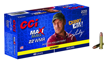 CCI 22 Winchester Mag Rimfire (22WMR) Maxi-Mag Varmint 40 Grain Jacketed Hollow Point Ammunition 200 Rounds