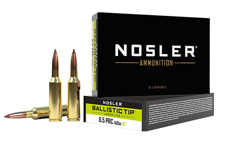 Nosler 6.5mm PRC 140gr Ballistic Tip Spitzer Boat Tail Rifle Bullets 20 Rounds