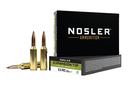 Nosler 6.5 PRC 120gr E-Tip Lead-Free Polymer Tip Spitzer Hunting Rifle Bullets - 20 Count