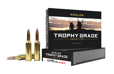 Nosler 6.5 PRC 140gr AccuBond Trophy Grade Rifle Ammo