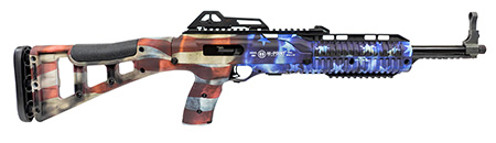 Hi-Point 4595TS Carbine 45 ACP 17.5" Barrel 9+1 Capacity American Flag Furniture Skeletonized Stock Adjustable Sights