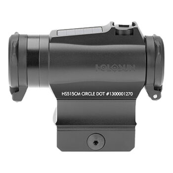 Holosun HS515CM Red Dot Sight 1x20mm 2 MOA Dot 65 MOA Circle Reticle Black Anodized