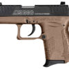 Diamondback DB380 Gen4 380 ACP Semi-Auto Pistol 2" Barrel 6+1 Capacity Stainless Steel Slide Black Oxide Serrations FDE Polymer Frame Beavertail Grip Laser Logo 1 150376
