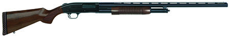 Mossberg 500 12 Gauge Pump-Action Shotgun 28-Inch Barrel 3-Inch Chamber 5+1 Capacity Matte Blued Walnut Stock Dual Bead Sight Accu-Set Choke System